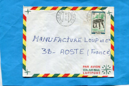 Marcophilie-CONGO-Lettre- >Françe-cad-OUESSO -1972 Stamps-N°325 Chimpanzé - Autres & Non Classés