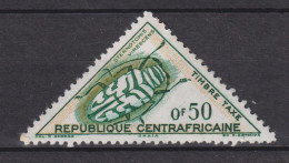 1962 Zentralafrik.Republik **Mi:CF P2, Sn:CF J1, Yt:CF T1,Jewel Longhorn Beetle (Sternotomis Virescens) Juwelenbockkäfer - Centrafricaine (République)