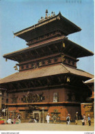 Népal Bhairabnath Temple Bhaktapur Courtesy Tampon De Kathmandou VOIR TIMBRE Du Népal En 1987 - Népal