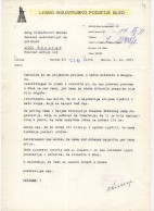 1971. YUGOSLAVIA,SLOVENIA,LIP BLED,WOOD INDUSTRY,LETTER TO MINISTRY - Lettres & Documents