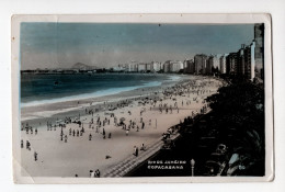 1954. BRAZIL,COPACABANA,AIRMAIL POSTCARD USED TO BELGRADE,YUGOSLAVIA - Copacabana