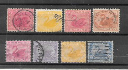 N 3 WESTERN AUSTRALIA 1899 - 1902  Obl Series Incomplètes - Usados