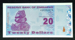 ZIMBABWE 20 DOLARES 2009 SIN CIRCULAR SC/UNC ZIMBAWE - Zimbabwe
