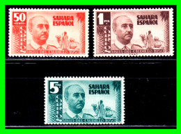 ESPAÑA COLONIAS ESPAÑOLAS (SAHARA ESPAÑOL – AFRICA ) SERIE SELLOS DEL AÑO 1951 18 DE JULIO VISITA DE FRANCO  - NUEVOS - - Sahara Español