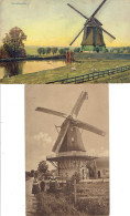 Pays Bas Monnikendam Moulin  Molen 2 Cartes - Sonstige & Ohne Zuordnung