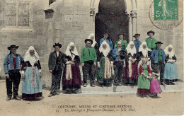 29 Coutumes Moeurs Et Costumes Bretons  Un Mariage A Plougastel Daoulas Couleur TB 1910 - Plougastel-Daoulas