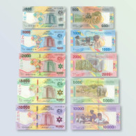 Central African States 2020 Set Unc Pn 700-704 - Stati Centrafricani