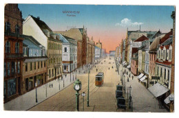 Allemagne--MANNHEIM --1915 - Planken  (animée , Tramway )............cachet - Mannheim