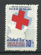 FRANCE Red Cross Roter Kreuz MNH - Rode Kruis