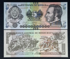 HONDURAS 5 LEMPIRAS 2014 SIN CIRCULAR / UNC P-98b - Honduras