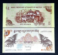 BHUTAN 5 NGULTRUM SERIES 2015 SIN CIRCULAR / UNC - Bhután