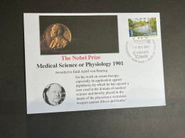 (4 P 13A) Nobel Prize Awarded In 1901 - 5 Covers - Australian Stamps (postmarked 10-10-2021 / 120th + 125th Anniversary - Sonstige & Ohne Zuordnung