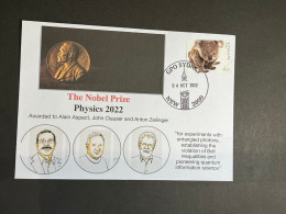 (4 P 13A) Nobel Prize Awarded In 2022 - 1 Cover - Australian Stamps (postmarked 4-10-2022) Physics - Otros & Sin Clasificación