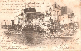 CPA 34 (Hérault) Sète (Cette) - Les Joutes Cettoises 1902 Précurseur, éd. Poutet-Guchens à Cette, Scan Recto-verso - Regionale Spelen