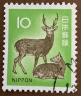 Japan 1972 Japan Deer (Cervus Nippon) 10y - Used - Oblitérés