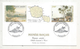 FDC, Premier Jour, POLYNESIE FRANCAISE,Tahiti, PAPEETE Autrefois , 5 Nov. 1998, Salon D'automne à Paris - FDC
