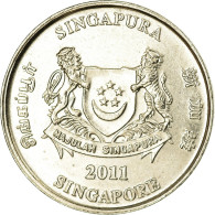 Monnaie, Singapour, 20 Cents, 2011, Singapore Mint, TTB, Copper-nickel, KM:101 - Singapour