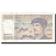 France, 20 Francs, Debussy, 1993, TTB, Fayette:66bis.5, KM:151g - 20 F 1980-1997 ''Debussy''