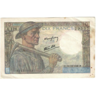 France, 10 Francs, Mineur, 1946, A.126, TTB+, Fayette:8.16, KM:99e - 10 F 1941-1949 ''Mineur''