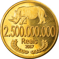 Monnaie, CABINDA, 2 Milliards 500 Millions De Reais, 2017, SPL, Bronze-Aluminium - Angola