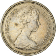 Monnaie, Grande-Bretagne, Elizabeth II, 5 New Pence, 1971, TTB+, Cupro-nickel - 5 Pence & 5 New Pence