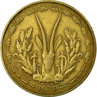 Monnaie, West African States, 5 Francs, 1970, Paris, TTB - Costa D'Avorio