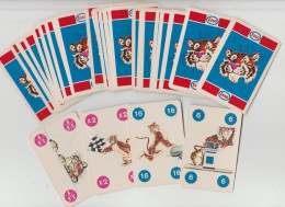 Jeux De Cartes à Jouer / Esso  - Jeu Du Tigre / Tigerspel - 38 Cartes Avec Réglement FR /NL  - Vintage - Cartes à Jouer Classiques