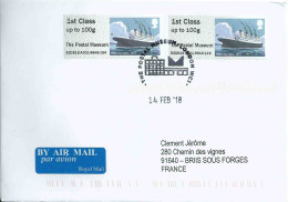 Vignette De Distributeur - ATM - IAR - Bateau RMS Olympic - FDC - Post & Go Stamps