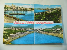 Cartolina Viaggiata "Saluti Da TORRE ANNUNZIATA" Vedutine 1973 - Torre Annunziata