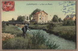 CPA 70 - CHAMPAGNEY - Le Pont Et Le Moulin - TB PLAN Cours D'eau - ANIMATION - Champagney