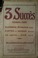 3 Succès   > Partition Musicale Ancienne > Voir Aussi La Rubrique  Delcampe 18607 > Réf: 3/04/2023 - Canto (solo)