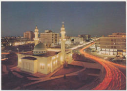 KUWAIT Al-Hilaly Street ABDULLA MUBARAK Mosque OLD POSTCARD  RPPC PC PPC - Koweït