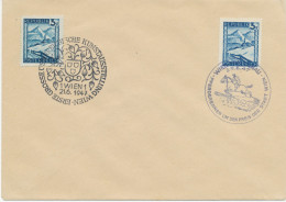 ÖSTERREICH SONDERSTEMPEL 1947 „ERSTE GROSSE ÖSTERREICHISCHE KUNSTAUSSTELLUNG WIEN – 1 WIEN 1 21.6.1947“ + WIEN-FREUDENAU - Lettres & Documents