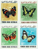 95362 MNH YEMEN. República árabe 1966 MARIPOSAS - Araignées