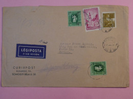 AW 21 HONGRIE BELLE  LETTRE  1947  PAR AVION BUDAPEST A PARIS FRANCE + +  AFFR. INTERESSANT+ + - Lettres & Documents