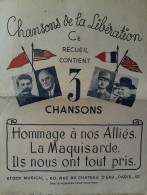 Chansons De La Libération > Partition Musicale Ancienne > Voir Aussi La Rubrique  Delcampe 18607 > Réf: 3/04/2023 - Canto (solo)