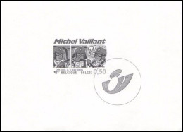 3350** - Feuillet N/B / Velletje Z/W / Schwarz-Weiß-Blatt -  BD Michel Vaillant - Jean Graton - Philastrips