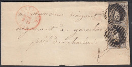 Belgique 1855  -  Lettre  à Destination Gosselies - Charleroi................................... (DD) DC-11506 - 1851-1857 Médaillons (6/8)