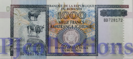 BURUNDI 1000 FRANCS 2000 PICK 39c UNC - Burundi