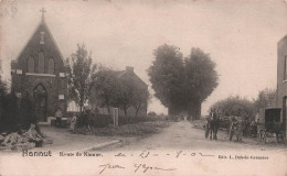 BELGIQUE - Hannut - Route De Namur  - Carte Postale Ancienne - Hannuit