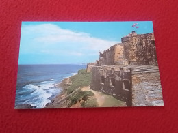 POST CARD CARTE POSTALE POSTAL PUERTO RICO EL FUERTE DE SAN FELIPE DEL MORRO EN EL VIEJO SAN JUAN, FORT AND CASTLE..VER. - Puerto Rico