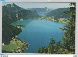 Blick Vom Schoberstein Auf Den Attersee Und Mondsee Mit Schafberg 1976 - Attersee-Orte