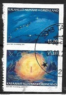 Groënland 2017, N°742A/743A Oblitérés Adhésifs Issus Du Carnet Noël - Used Stamps