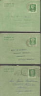 1964-1965. INDIA. Three 10 Np INLAND LETTERs To Swedish Mission In Saugor - Interesting Reading.  - JF531103 - Otros & Sin Clasificación