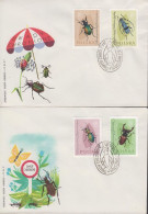 1961. POLSKA. Beautiful Complete Set With Insects On 6 Fine FDC Cancelled 30 XII 1961.  (Michel 1277-1288) - JF438593 - Lettres & Documents