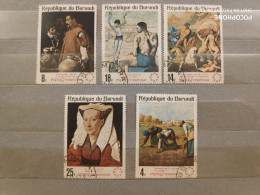 1967 Burundi	Paintings (F2) - Used Stamps