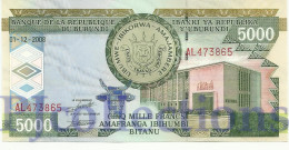 BURUNDI 5000 FRANCS 2008 PICK 48a UNC - Burundi