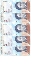 VENEZUELA 2 BOLIVARES 2012 UNC P 88 E ( 5 Billets ) - Venezuela