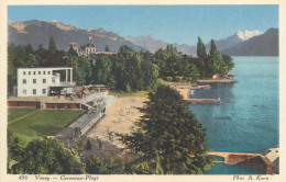 Vevey Et Dents Du Midi Photo A. Kern Corseaux Plage - Corseaux