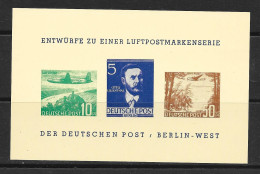 ● GERMANIA 1957 ֍ Entwurfe Zu Einer Luftpostmarkenserie ֍ Der Deutschen Post, Berlin West ● BF  ** ● Lotto N. 4730b ● - R- & V- Vignette